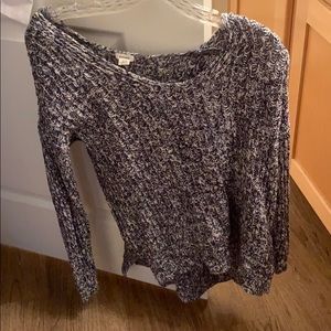 Blue knit long sleeve
